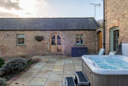 The hot tub at Rabbitdale Barn, Yorkshire