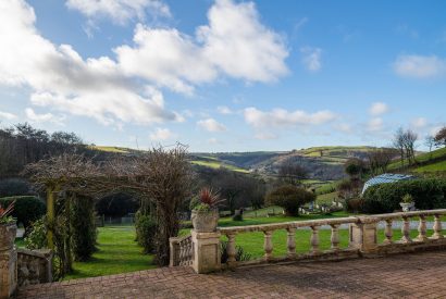 The countryside view from Kittiwake House, Devon
