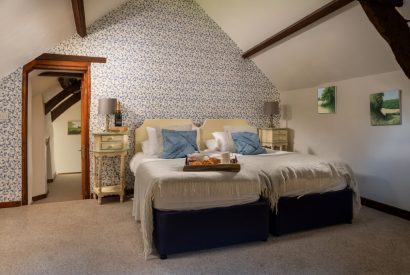A double bedroom at Kittiwake House, Devon