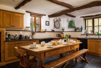The kitchen at Partridge House, Devon