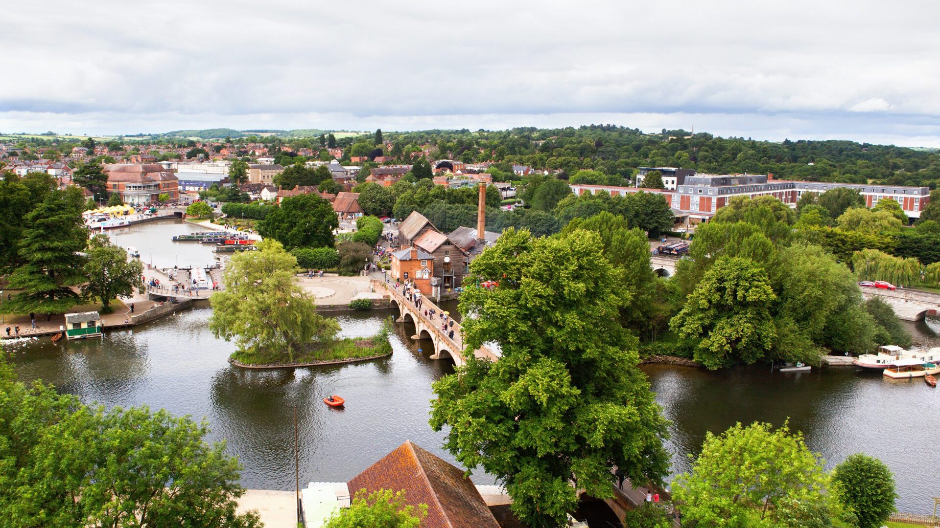View From Above Of Stratford-Upon-Avon