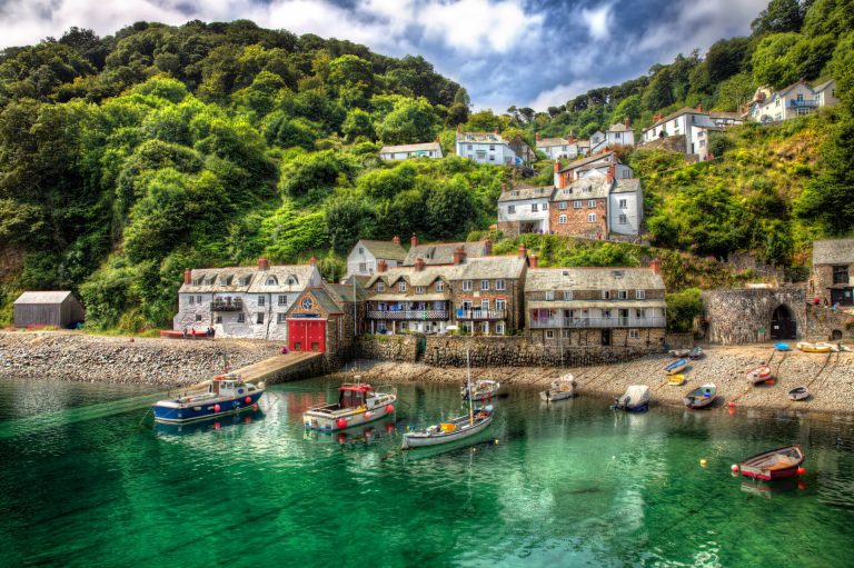From The Beautiful Fishing Port Of Clovelly In Devon