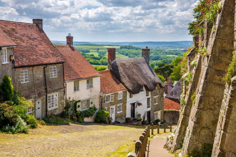 Gold Hill Shaftesbury in Dorset
