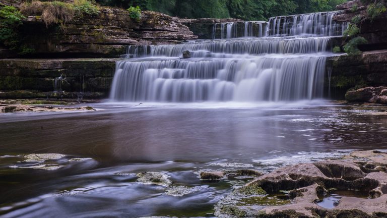 Aysgarths waterfall in Yorkshire