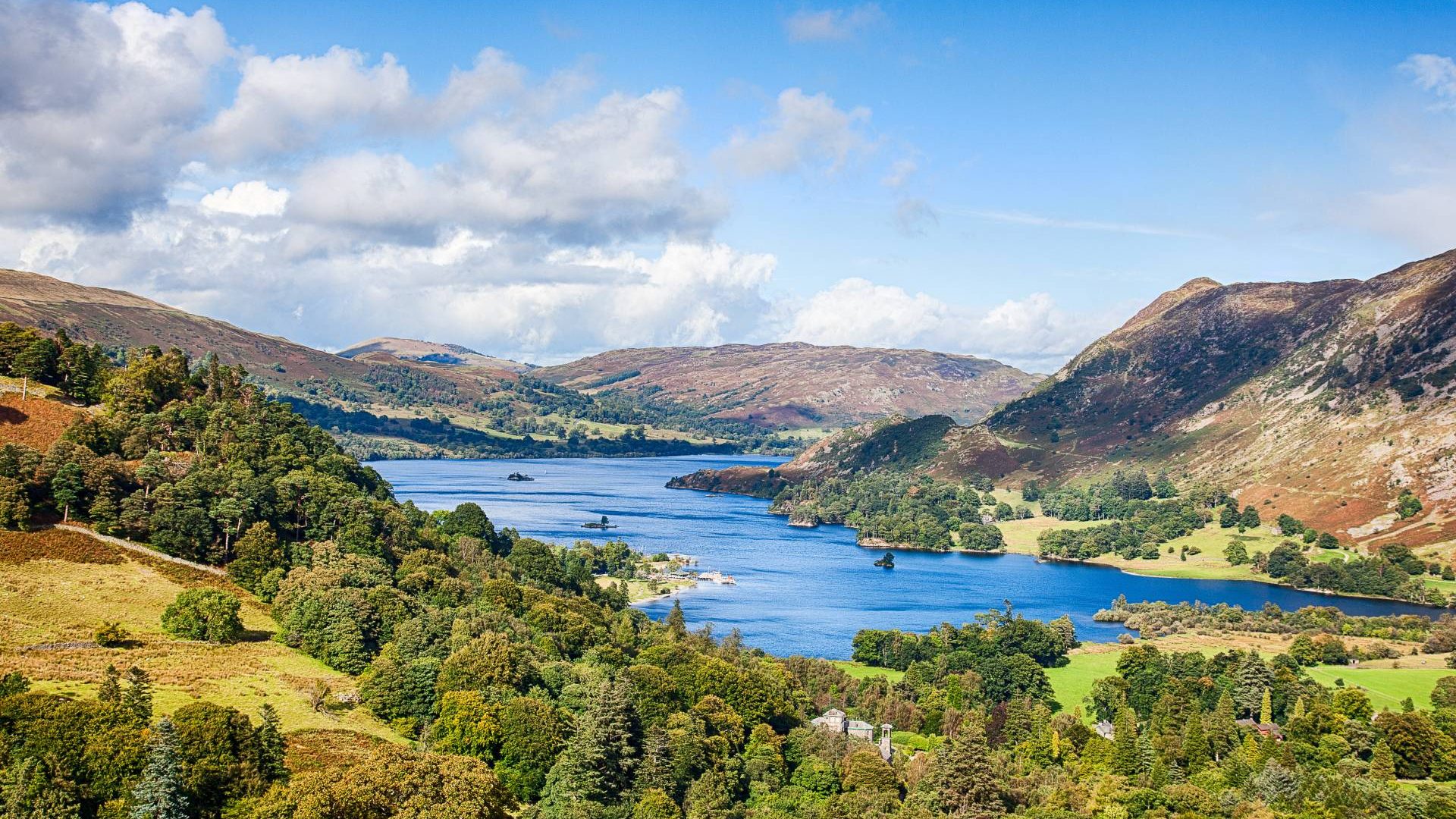 View over Ullswater in the Lake District
