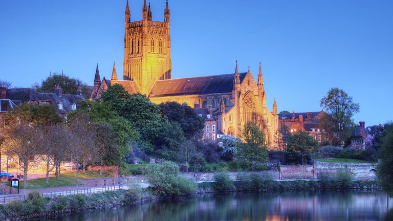 Worcester Cathedral in Worcester, Worcestershire