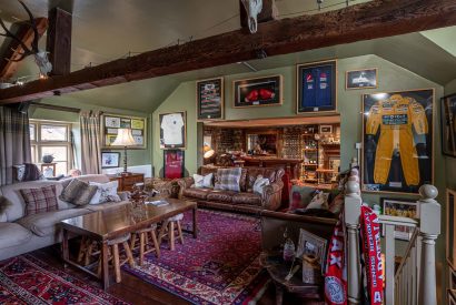 The living room at Pheasant Lodge, Leicestershire