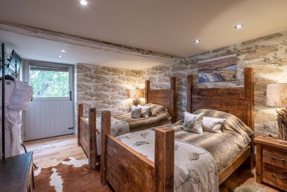 A bedroom at Pheasant Lodge, Leicestershire