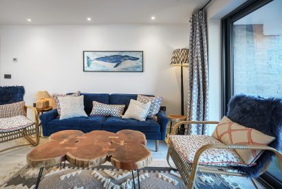 The living room at Seascape Apartment, Llyn Peninsula