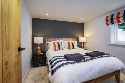 A double bedroom at Seascape Apartment, Llyn Peninsula