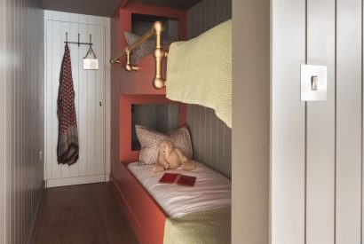 A bedroom with bunk beds at Redbrick Loft, Devon