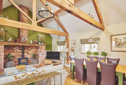 The living space at Hollington Barns, Peak District