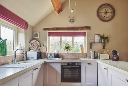 The kitchen at Hollington Barns, Peak District