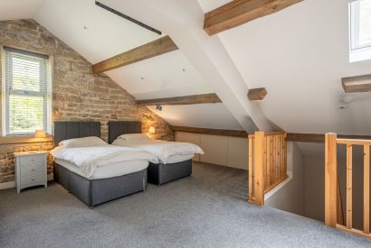A bedroom at Meadow Barn, Yorkshire