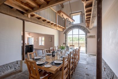The dining room at Meadow Barn, Yorkshire