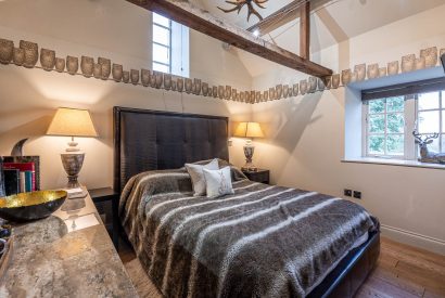 A double bedroom at Pheasant Lodge, Leicestershire