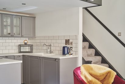 The open plan kitchen and living area at The Vault, Norfolk