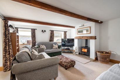 The living room at Bilberry Bank Cottage, Yorkshire