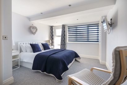 A bedroom at Ty Hir, Llyn Peninsula