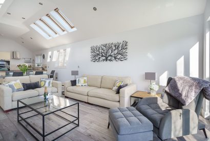 The living room at Ty Hir, Llyn Peninsula