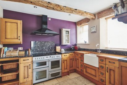 The kitchen at Limestone Barn, Peak District