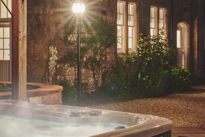 The hot tub at The Laundry House, Scottish Borders