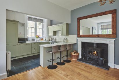 The kitchen at The Laundry House, Scottish Borders