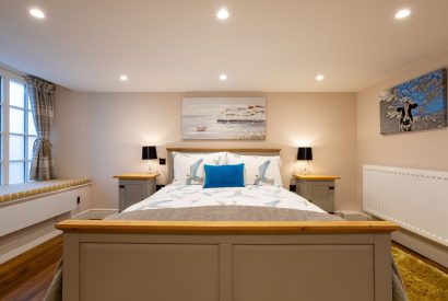 A double bedroom at Exmoor Barn, Somerset