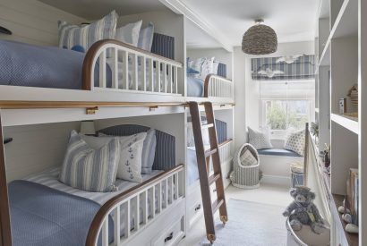 Four bunk beds at The Beach House, Devon
