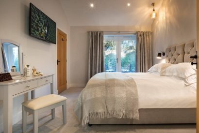 A bedroom with balcony at Kirkstone, Lake District