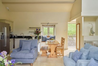 The living room at Dartington Cottage, Devon