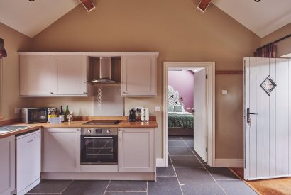 The kitchen at Stable Cottage, Worcestershire 
