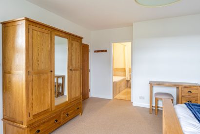 The wardrobe in a king-size bedroom at Tinkers Folly, Yorkshire