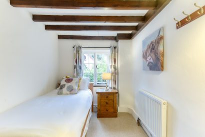 A single bedroom at White Cross Cottage, Devon