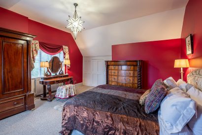 A double bedroom at Belvoir Cottage, Leicestershire
