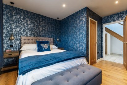 A double bedroom at Porthleven View, Cornwall