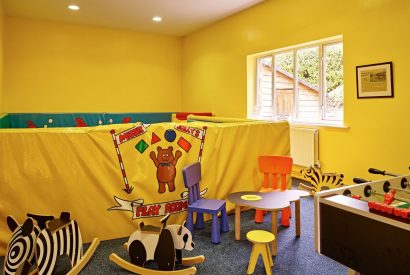 The soft play area at Fern House, Devon