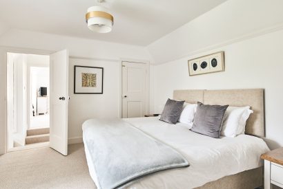 A double bedroom at Steward's Cottage, Welsh Borders