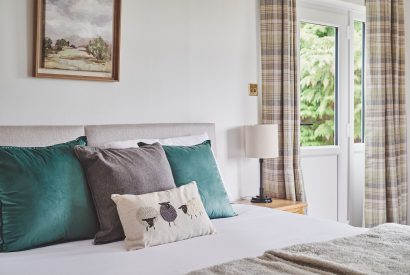 A double bedroom at Kingfisher Cottage, Welsh Borders