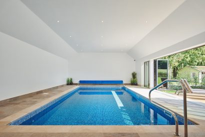 The swimming pool at Estate Lodge, Welsh Borders