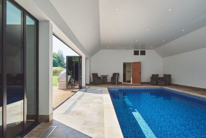 The swimming pool at Estate Lodge, Welsh Borders