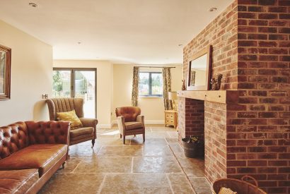 The living room at Estate Lodge, Welsh Borders