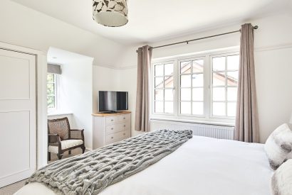 A double bedroom at Estate Lodge, Welsh Borders