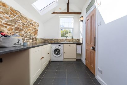 The utility room at Millook View Farmhouse, Cornwall