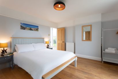 A double bedroom at Millook View Farmhouse, Cornwall