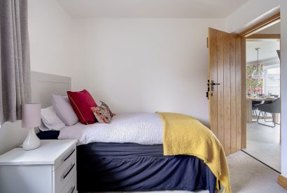 A bedroom at Ty Alwyn, Llyn Peninsula