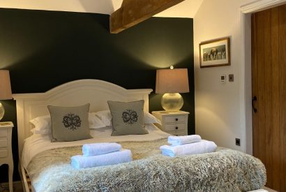 The bedroom at The Milkmaid's Suite, Peak District