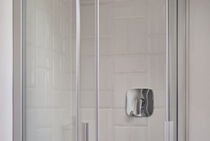 A shower at Sharnbrook Retreat, Bedfordshire