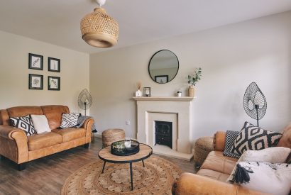 The living room at Bay Tree Cottage, Cotswolds