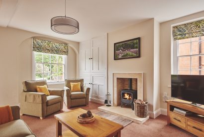 The living room at Coach House, Cumbria